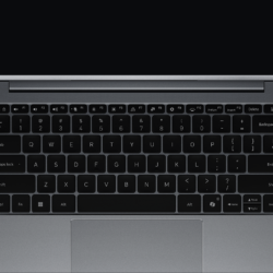 Tastiera completa retroilluminata e ampio touchpad dello Xiaomi Redmibook 14 (2026) vista dall alto