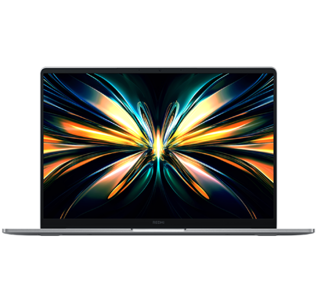 Portatile Xiaomi Redmibook 14 (2026), vista frontale schermo 14 pollici, telaio alluminio argento