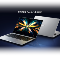 Xiaomi Redmibook 14 (2026): viste frontale e posteriore del portatile alluminio argento