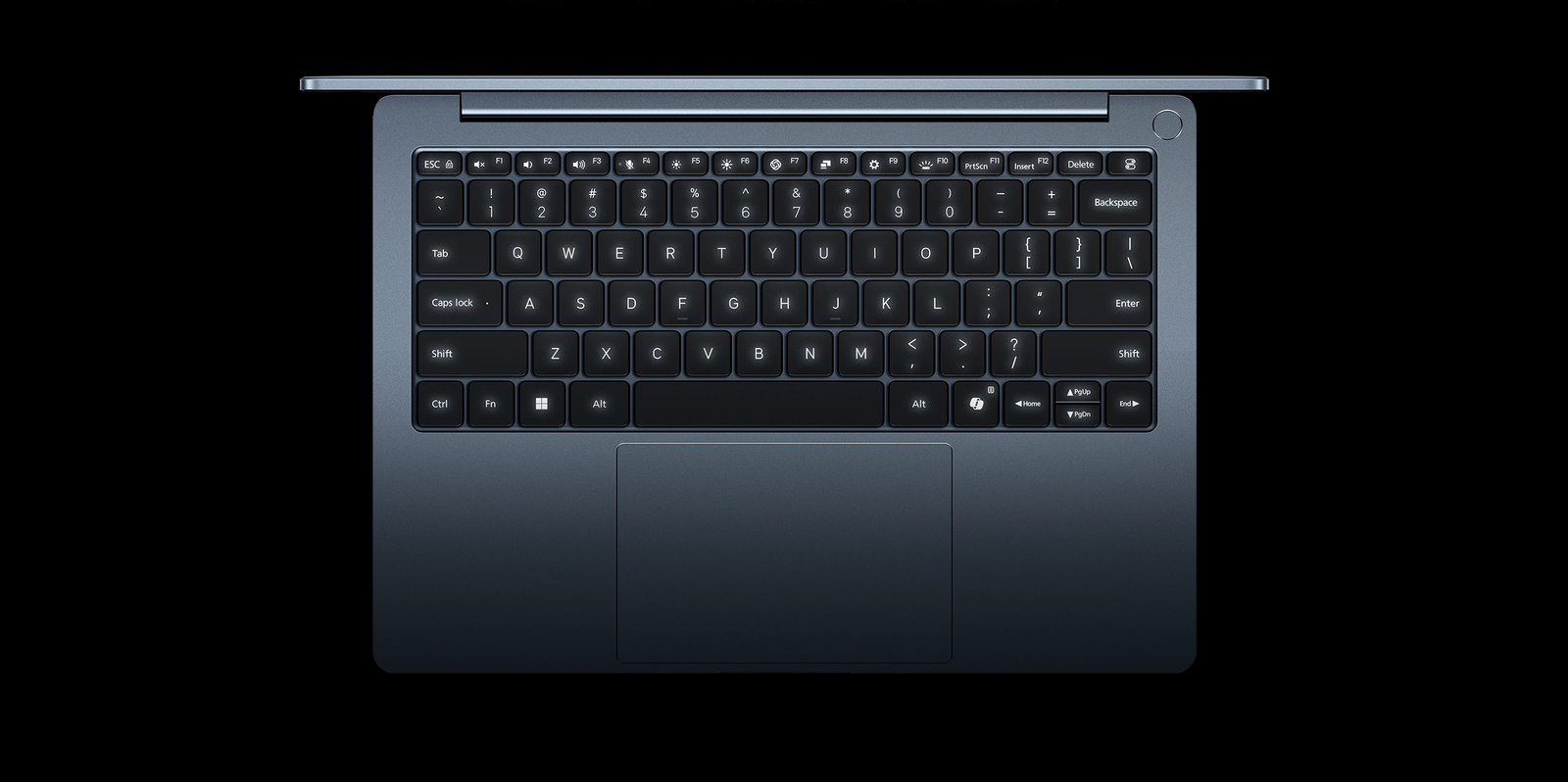 Dettaglio della tastiera a dimensione piena del Xiaomi Redmibook 14 Pro 2026 con retroilluminazione 3 livelli