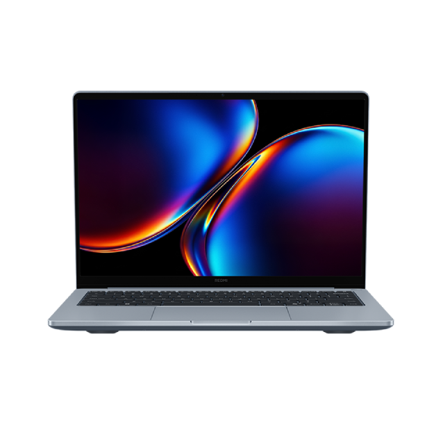Portatile Xiaomi Redmibook 14 Pro 2026, vista frontale schermo aperto 14 pollici 2,8K con cornice REDMI