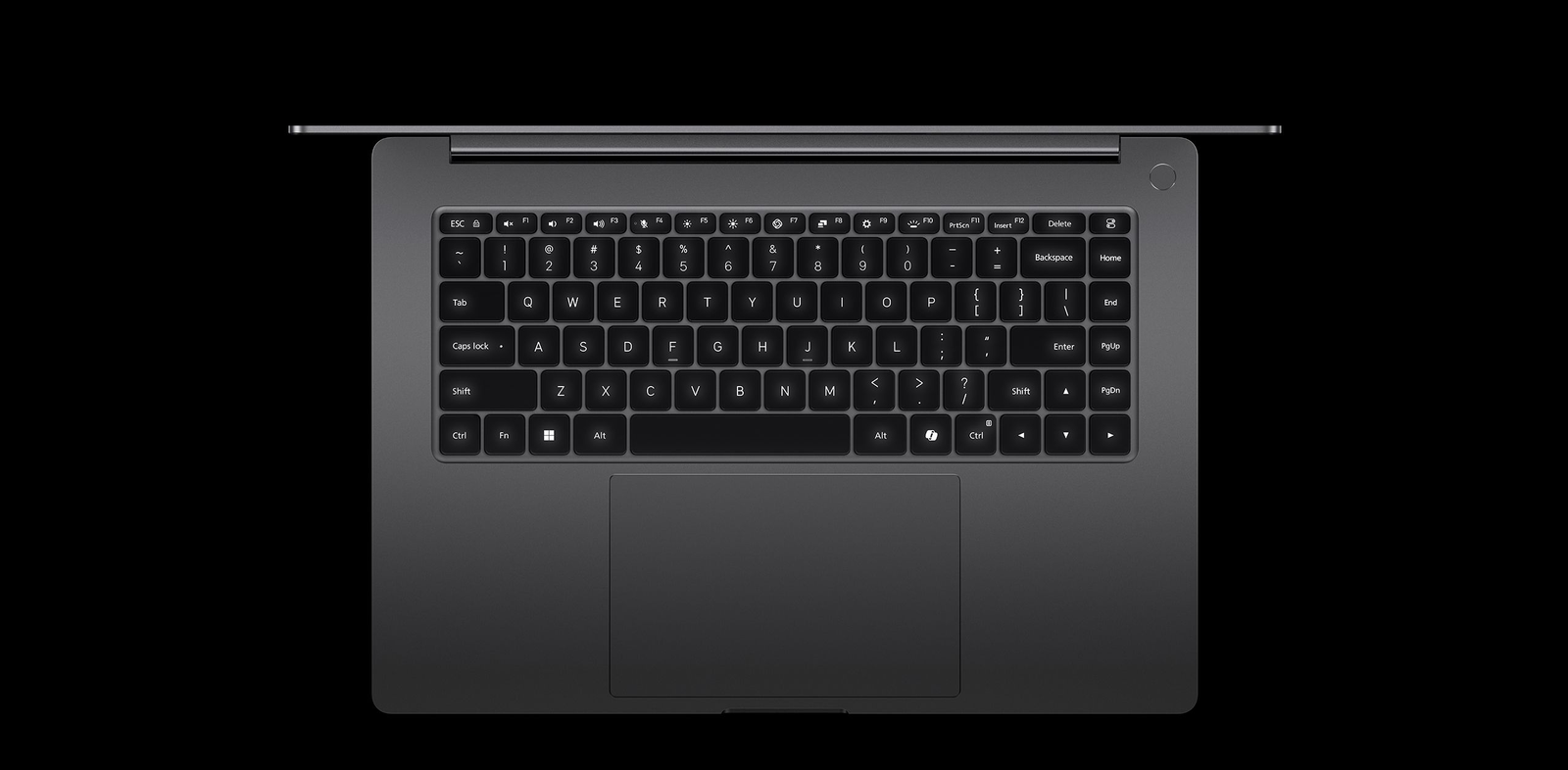 Dettaglio della tastiera completa retroilluminata a 3 livelli dello Xiaomi Redmibook 16 Pro 2026